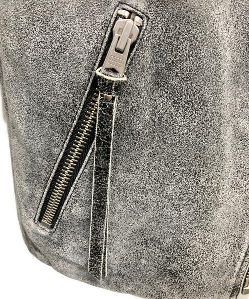 ALL SAINTS（オールセインツ）ALL SAINTS (オールセインツ) レザージャケット グレー サイズ:SIZE 36の古着・服飾アイテム