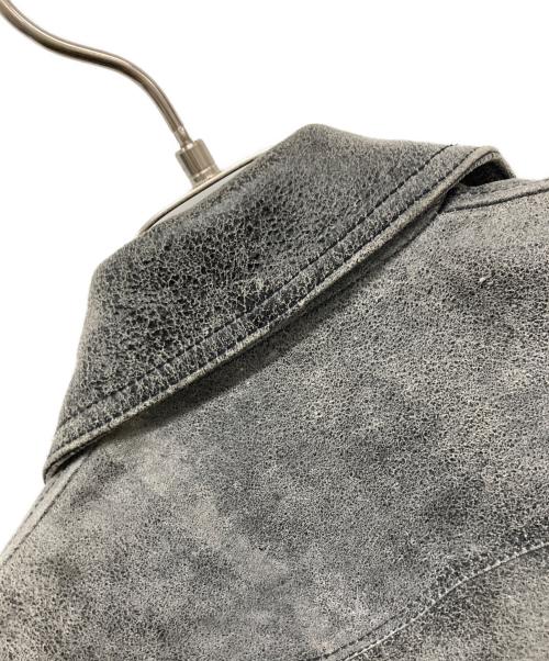 ALL SAINTS（オールセインツ）ALL SAINTS (オールセインツ) レザージャケット グレー サイズ:SIZE 36の古着・服飾アイテム