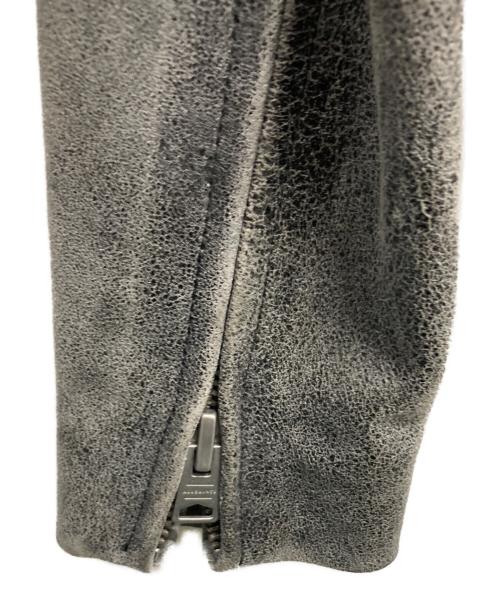 ALL SAINTS（オールセインツ）ALL SAINTS (オールセインツ) レザージャケット グレー サイズ:SIZE 36の古着・服飾アイテム
