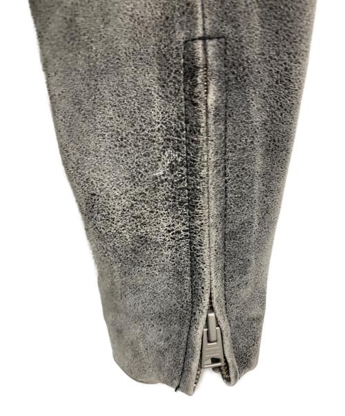 ALL SAINTS（オールセインツ）ALL SAINTS (オールセインツ) レザージャケット グレー サイズ:SIZE 36の古着・服飾アイテム