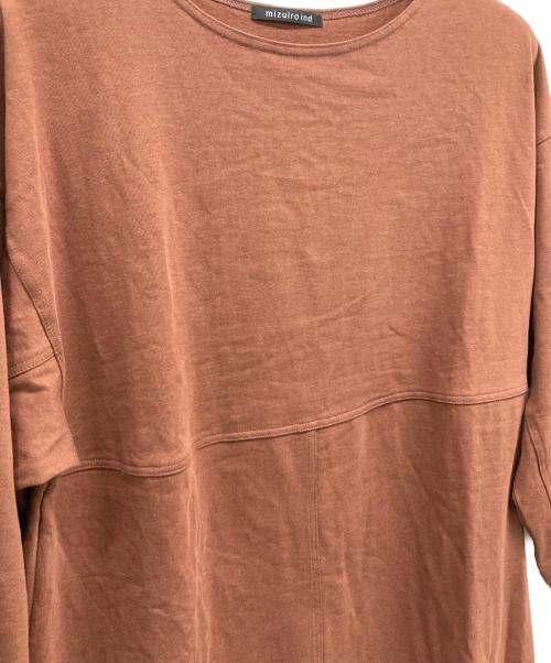 mizuiro-ind（ミズイロインド）mizuiro-ind (ミズイロインド) 長袖ワンピース ブラウン サイズ:Sの古着・服飾アイテム
