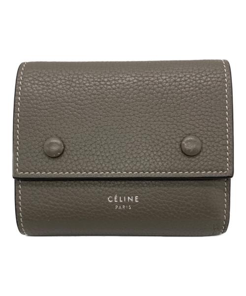 CELINE（セリーヌ）CELINE (セリーヌ) 3つ折り財布 グレーの古着・服飾アイテム