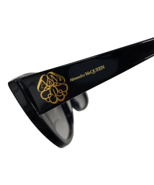 ALEXANDER McQUEEN（アレキサンダーマックイーン）ALEXANDER McQUEEN (アレキサンダーマックイーン) サングラス ブラック サイズ:58□15の古着・服飾アイテム