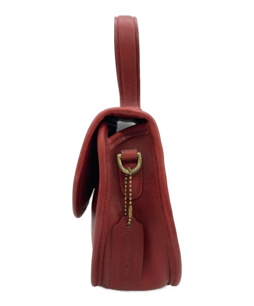 COACH（コーチ）COACH (コーチ) ターンロックショルダーバッグ レッドの古着・服飾アイテム