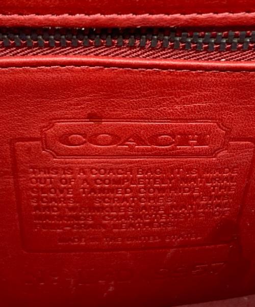 COACH（コーチ）COACH (コーチ) ターンロックショルダーバッグ レッドの古着・服飾アイテム