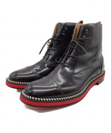 Christian Louboutin（クリスチャン・ルブタン）の古着「編上げブーツ」｜ブラック