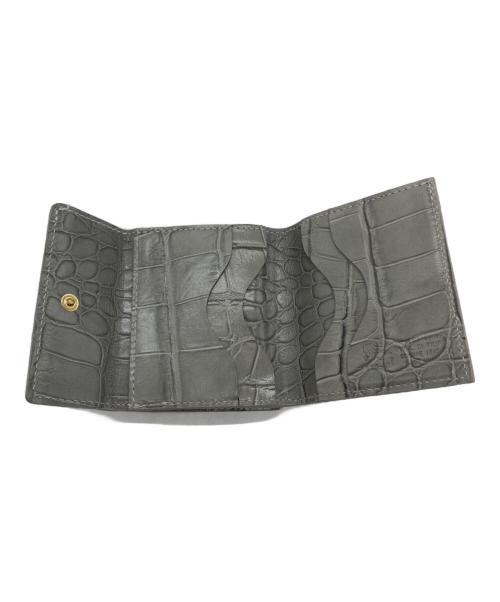 IL BISONTE（イル ビゾンテ）IL BISONTE (イル ビゾンテ) 3つ折り財布 ライトグレーの古着・服飾アイテム