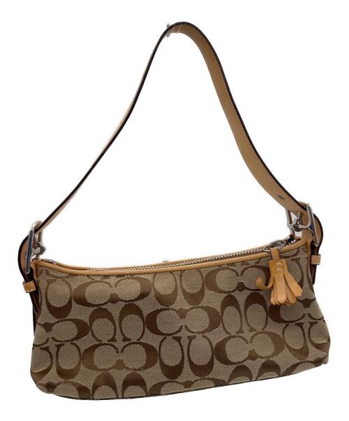 COACH（コーチ）COACH (コーチ) アクセサリーポーチ ベージュの古着・服飾アイテム