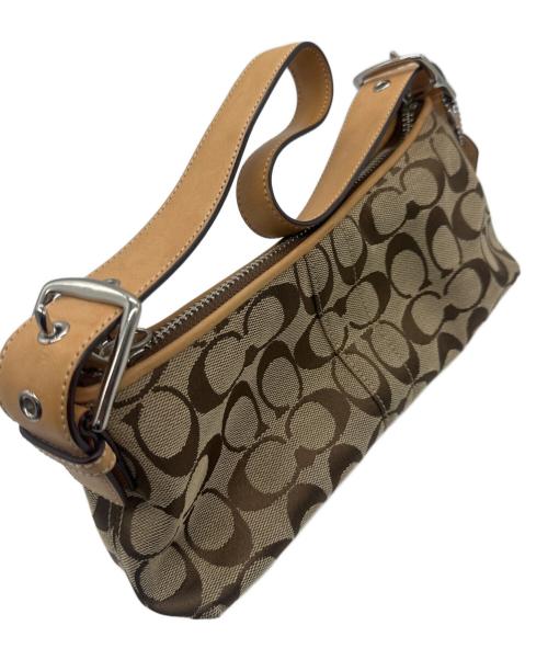 COACH（コーチ）COACH (コーチ) アクセサリーポーチ ベージュの古着・服飾アイテム