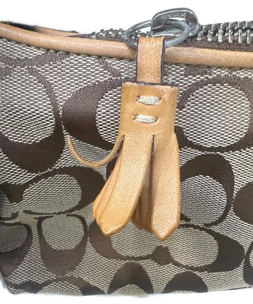 COACH（コーチ）COACH (コーチ) アクセサリーポーチ ベージュの古着・服飾アイテム