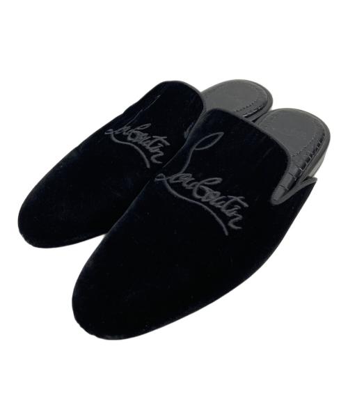 Christian Louboutin（クリスチャン・ルブタン）Christian Louboutin (クリスチャン・ルブタン) ベロアミュール ブラック サイズ:SIZE 26.5cmの古着・服飾アイテム