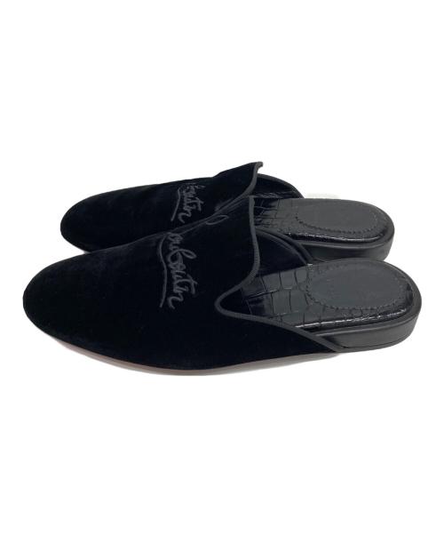Christian Louboutin（クリスチャン・ルブタン）Christian Louboutin (クリスチャン・ルブタン) ベロアミュール ブラック サイズ:SIZE 26.5cmの古着・服飾アイテム