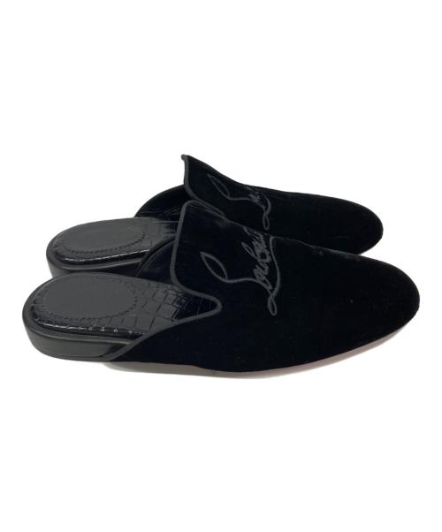 Christian Louboutin（クリスチャン・ルブタン）Christian Louboutin (クリスチャン・ルブタン) ベロアミュール ブラック サイズ:SIZE 26.5cmの古着・服飾アイテム