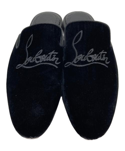 Christian Louboutin（クリスチャン・ルブタン）Christian Louboutin (クリスチャン・ルブタン) ベロアミュール ブラック サイズ:SIZE 26.5cmの古着・服飾アイテム