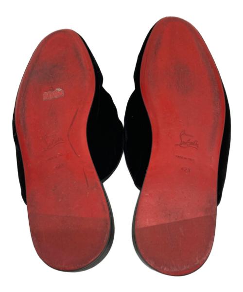 Christian Louboutin（クリスチャン・ルブタン）Christian Louboutin (クリスチャン・ルブタン) ベロアミュール ブラック サイズ:SIZE 26.5cmの古着・服飾アイテム