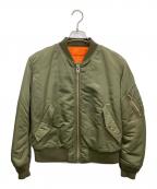 6(ROKU) BEAUTY&YOUTHロク ビューティーアンドユース）の古着「NYLON MA-1 JACKET」｜カーキ