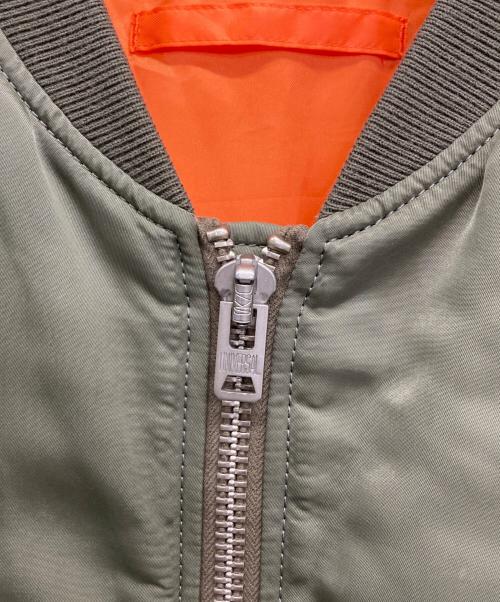 6(ROKU) BEAUTY&YOUTH（ロク ビューティーアンドユース）6(ROKU) BEAUTY&YOUTH (ロク ビューティーアンドユース) NYLON MA-1 JACKET カーキ サイズ:SIZE36の古着・服飾アイテム