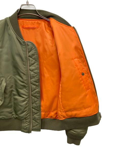 6(ROKU) BEAUTY&YOUTH（ロク ビューティーアンドユース）6(ROKU) BEAUTY&YOUTH (ロク ビューティーアンドユース) NYLON MA-1 JACKET カーキ サイズ:SIZE36の古着・服飾アイテム