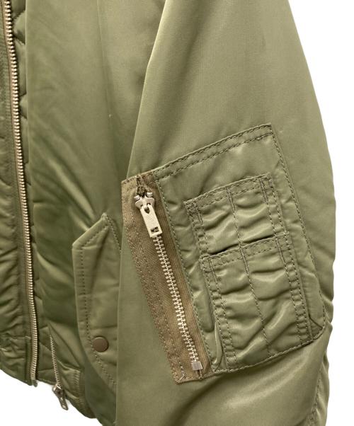 6(ROKU) BEAUTY&YOUTH（ロク ビューティーアンドユース）6(ROKU) BEAUTY&YOUTH (ロク ビューティーアンドユース) NYLON MA-1 JACKET カーキ サイズ:SIZE36の古着・服飾アイテム