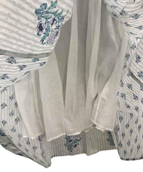 ne quittez pas（ヌキテパ）ne quittez pas (ヌキテパ) 長袖ワンピース ブルー×グレー サイズ:Mの古着・服飾アイテム