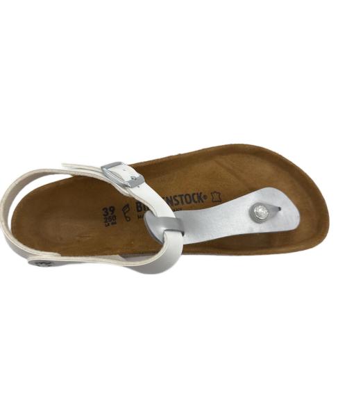 BIRKENSTOCK（ビルケンシュトック）BIRKENSTOCK (ビルケンシュトック) サンダル ブラウン×ホワイト サイズ:25cmの古着・服飾アイテム