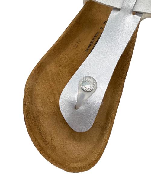 BIRKENSTOCK（ビルケンシュトック）BIRKENSTOCK (ビルケンシュトック) サンダル ブラウン×ホワイト サイズ:25cmの古着・服飾アイテム