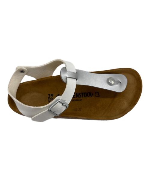 BIRKENSTOCK（ビルケンシュトック）BIRKENSTOCK (ビルケンシュトック) サンダル ブラウン×ホワイト サイズ:25cmの古着・服飾アイテム