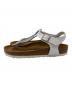 BIRKENSTOCK (ビルケンシュトック) サンダル ブラウン×ホワイト サイズ:25cm：5000円