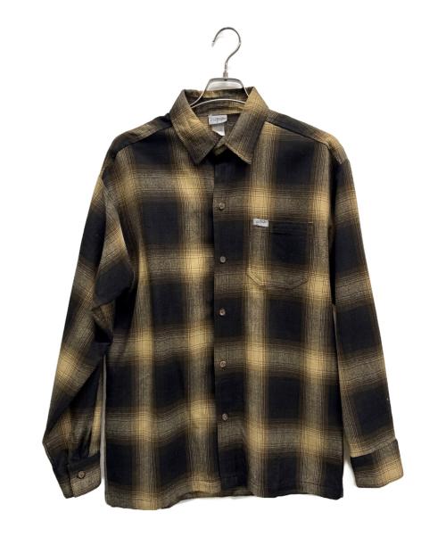 CalTop（キャルトップ）CalTop (キャルトップ) 長袖シャツ ブラック×カーキ サイズ:Sの古着・服飾アイテム