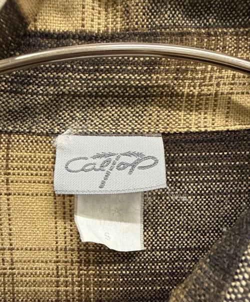 CalTop（キャルトップ）CalTop (キャルトップ) 長袖シャツ ブラック×カーキ サイズ:Sの古着・服飾アイテム