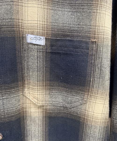 CalTop（キャルトップ）CalTop (キャルトップ) 長袖シャツ ブラック×カーキ サイズ:Sの古着・服飾アイテム