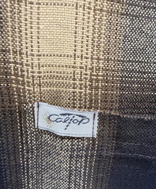 CalTop（キャルトップ）CalTop (キャルトップ) 長袖シャツ ブラック×カーキ サイズ:Sの古着・服飾アイテム