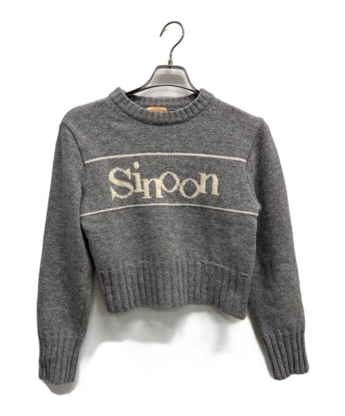 sinoon（シヌーン）sinoon (シヌーン) 厚手ニット グレー サイズ:不明の古着・服飾アイテム