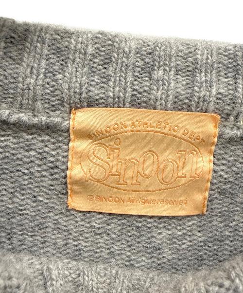 sinoon（シヌーン）sinoon (シヌーン) 厚手ニット グレー サイズ:不明の古着・服飾アイテム