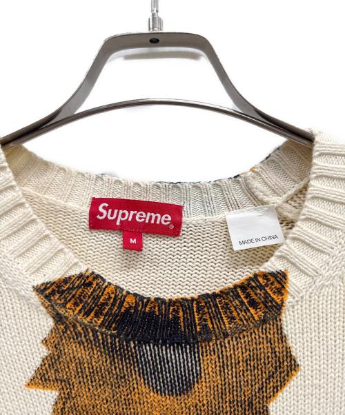 SUPREME（シュプリーム）SUPREME (シュプリーム) 薄手ニット ベージュ サイズ:SIZE Mの古着・服飾アイテム