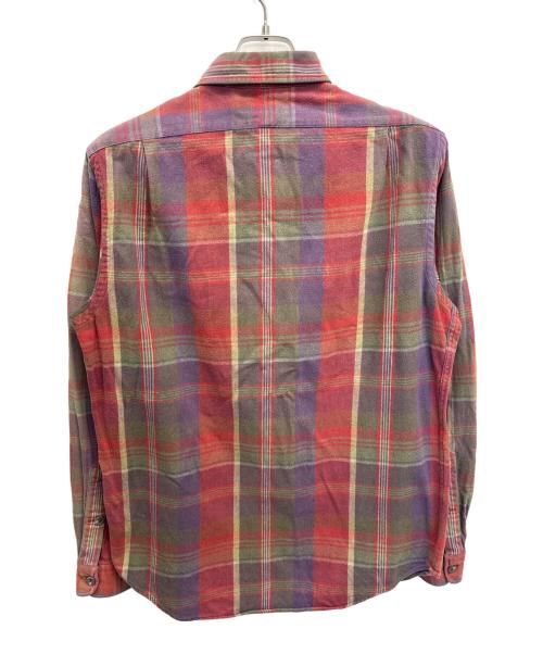 POLO RALPH LAUREN（ポロ・ラルフローレン）POLO RALPH LAUREN (ポロ・ラルフローレン) 長袖シャツ パープル×レッド サイズ:Mの古着・服飾アイテム