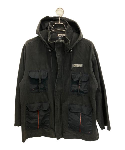X-LARGE（エクストララージ）X-LARGE (エクストララージ) マウンテンパーカー ブラック サイズ:Ｍの古着・服飾アイテム