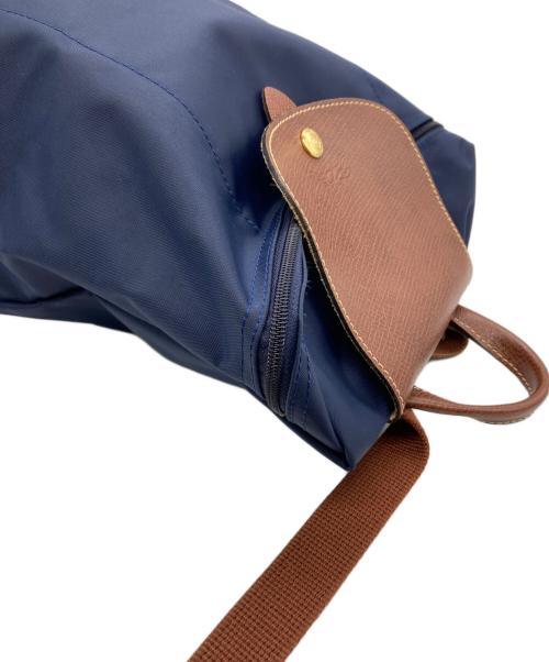 LONGCHAMP（ロンシャン）LONGCHAMP (ロンシャン) リュック ネイビー×ブラウンの古着・服飾アイテム