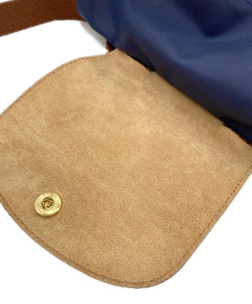 LONGCHAMP（ロンシャン）LONGCHAMP (ロンシャン) リュック ネイビー×ブラウンの古着・服飾アイテム