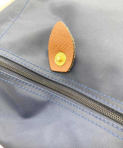 LONGCHAMP（ロンシャン）LONGCHAMP (ロンシャン) リュック ネイビー×ブラウンの古着・服飾アイテム