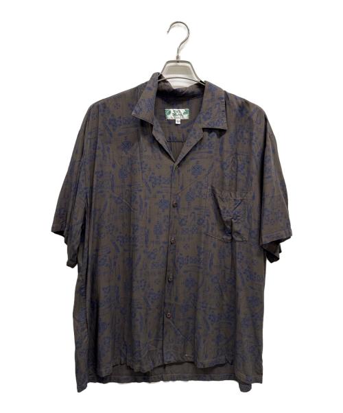 TWO PALMS（トゥーパームス）TWO PALMS (トゥーパームス) アロハシャツ ブラウン サイズ:Lの古着・服飾アイテム