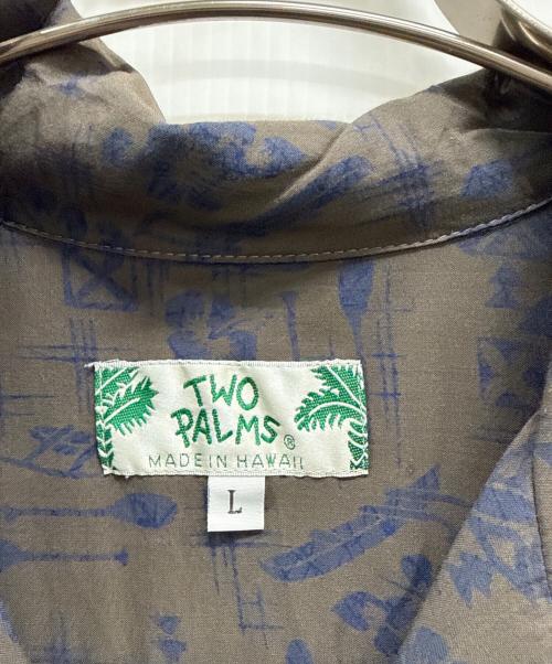 TWO PALMS（トゥーパームス）TWO PALMS (トゥーパームス) アロハシャツ ブラウン サイズ:Lの古着・服飾アイテム