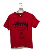 stussyステューシー）の古着「Tシャツ」｜レッド
