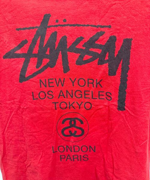 stussy（ステューシー）stussy (ステューシー) Tシャツ レッド サイズ:Sの古着・服飾アイテム