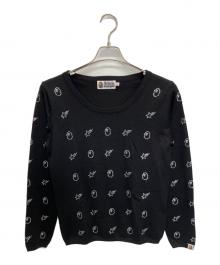 A BATHING APE（アベイシングエイプ）の古着「薄手ニット」｜ブラック