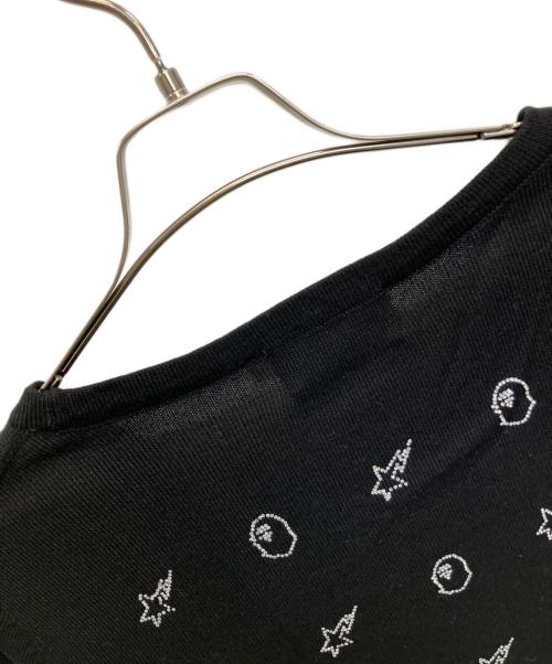 A BATHING APE（アベイシングエイプ）A BATHING APE (アベイシングエイプ) 薄手ニット ブラック サイズ:SIZE Sの古着・服飾アイテム