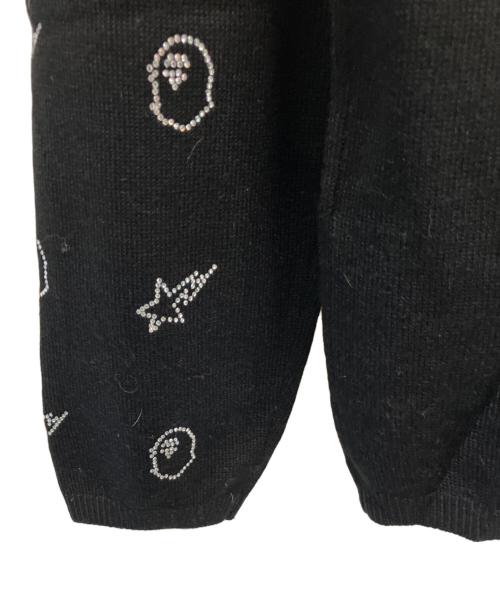 A BATHING APE（アベイシングエイプ）A BATHING APE (アベイシングエイプ) 薄手ニット ブラック サイズ:SIZE Sの古着・服飾アイテム