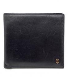 Cartier（カルティエ）の古着「2つ折り財布」｜ブラック