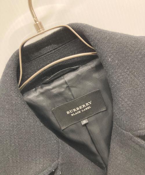 BURBERRY BLACK LABEL（バーバリーブラックレーベル）BURBERRY BLACK LABEL (バーバリーブラックレーベル) Pコート ブラック サイズ:SIZE Mの古着・服飾アイテム