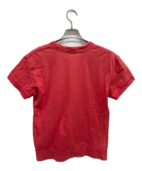 YAMANE（ヤマネ）YAMANE (ヤマネ) EVISU (エヴィス) バーコードロゴTシャツ レッド サイズ:38の古着・服飾アイテム